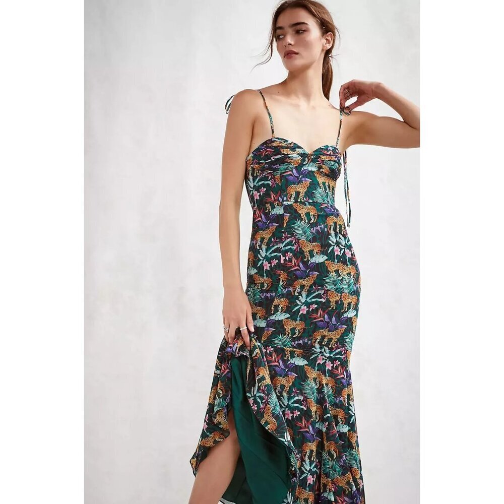 Free People Green Floral Maxi Dress